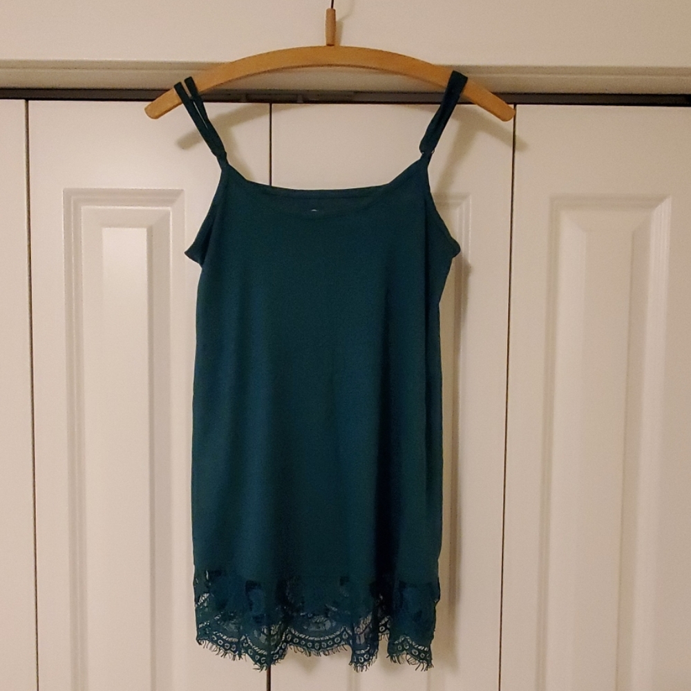 Top with lace trim